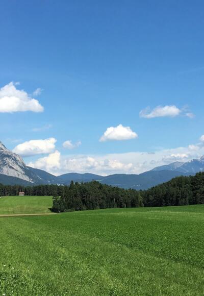 Mieminger Plateau mit Blick zur Hohen Munde