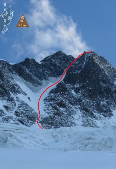 Großglockner Nordwand - Route Pallavicinirinne