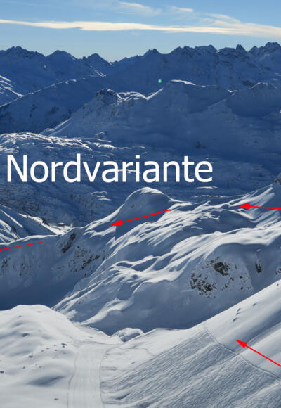 Erzberg Nordvariante Übersicht