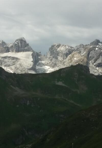 Drei Türme und Drusenfluh vom Golm aus gesehen