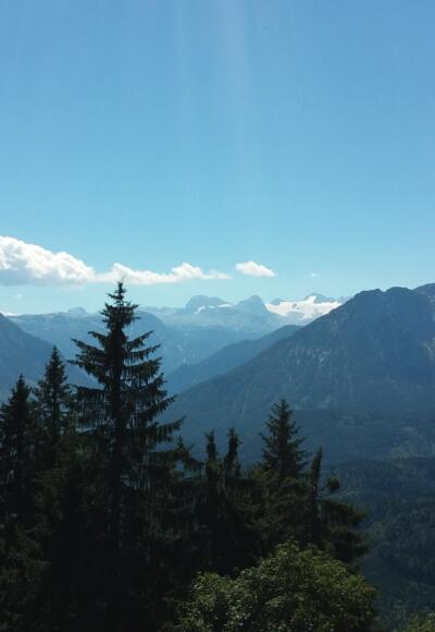 Blick auf den Dachstein von der Loserhütte