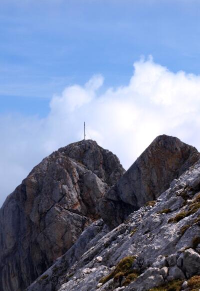 Am Gipfelgrat um 2300 m