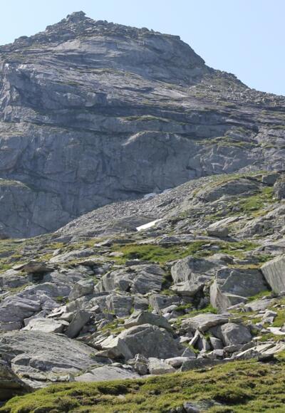 Blick zum Vorgipfel Am Horn