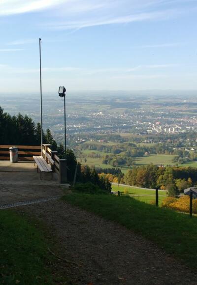 Laurenzikapelle, Blick hinunter nach Steyr
