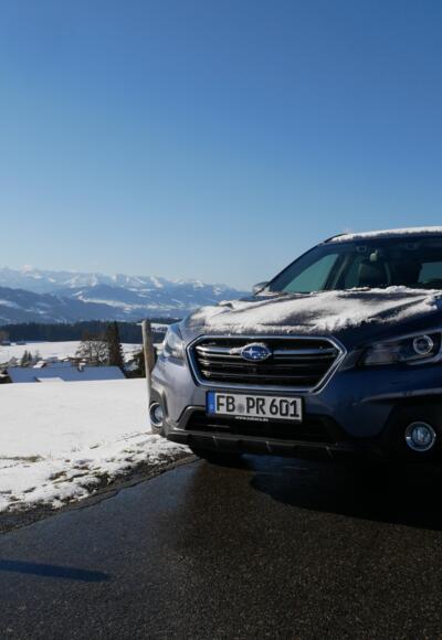 Auf Schnee-Abenteuer-Tour mit dem Subaru Outback