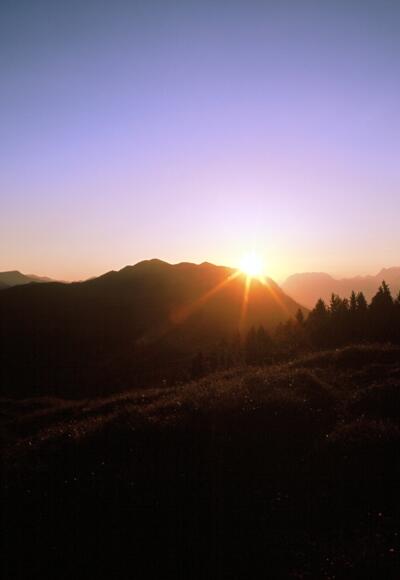Sonnenaufgang auf dem Voldöppberg (Voldöpper Spitze)