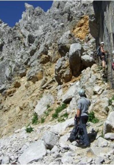 Die Bügelleiter in der Jägerwand (B)