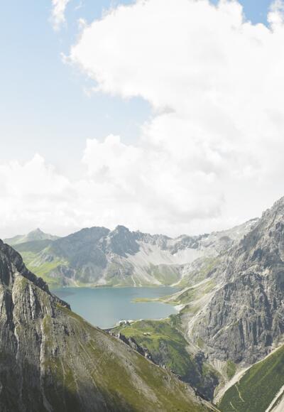 Blick vom Saulakopf zum Lünersee