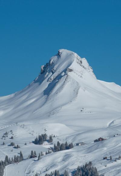 Damülser Mittagspitze im Winter