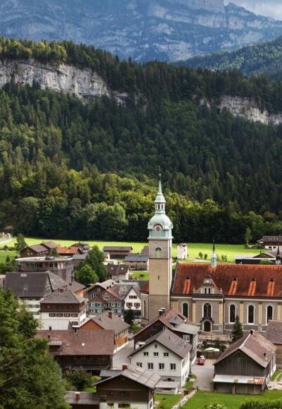 Blick von der Bezegg auf Bezau