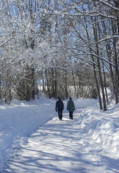 Schöner Winterwanderweg