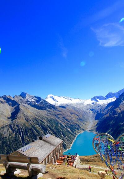 Blick auf den Schlegeisspeicher