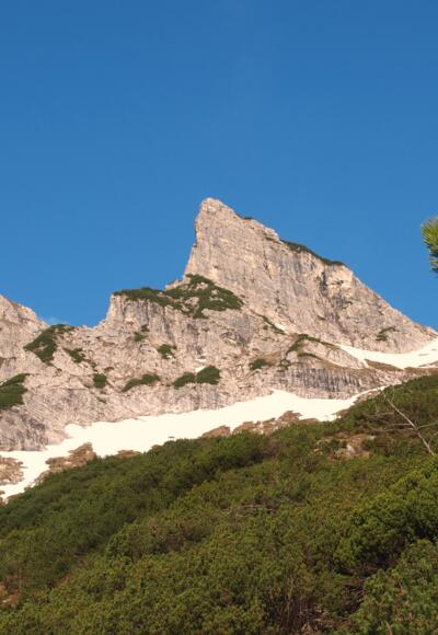 Haberfeldsäule beim Anstieg um 1580m