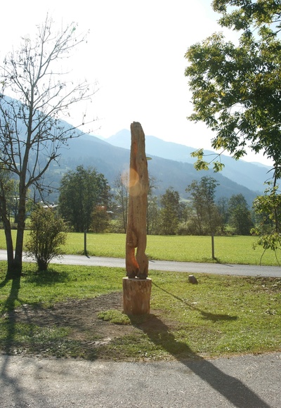 Kunstwerk am Ausganspunkt