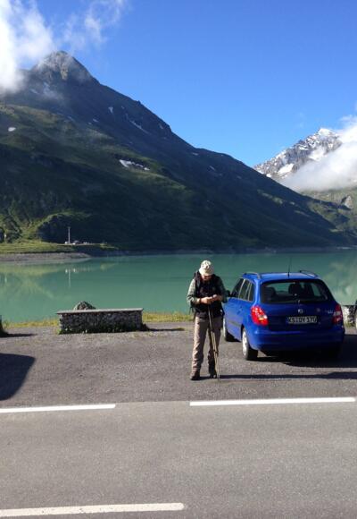 Silvrettasee von der Bieler Höhe aus gesehen