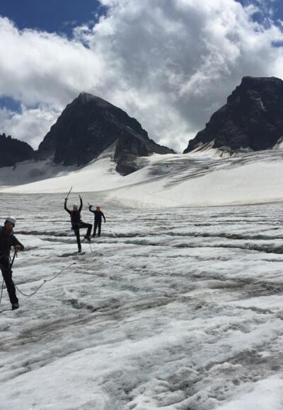 Piz Buin mit der  Piz Buin Lücke