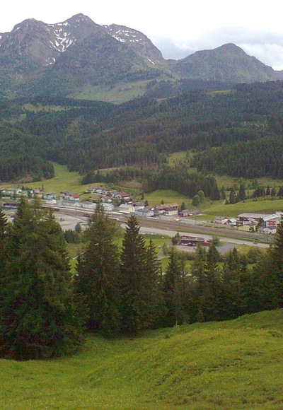 Blick vom Palfenweg auf Hochfilzen