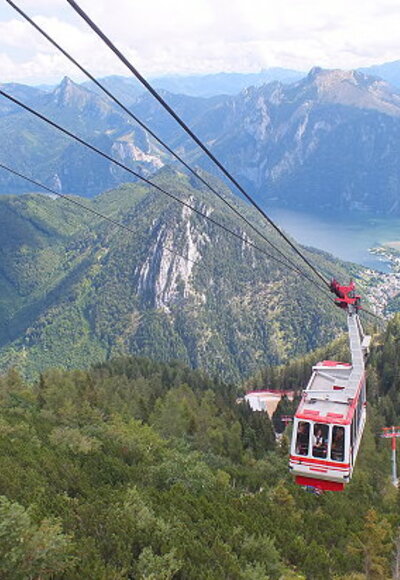 Mit der Seilbahn auf den Feuerkogel