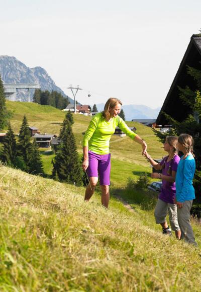 Wandern am Golm auch ideal für Familien