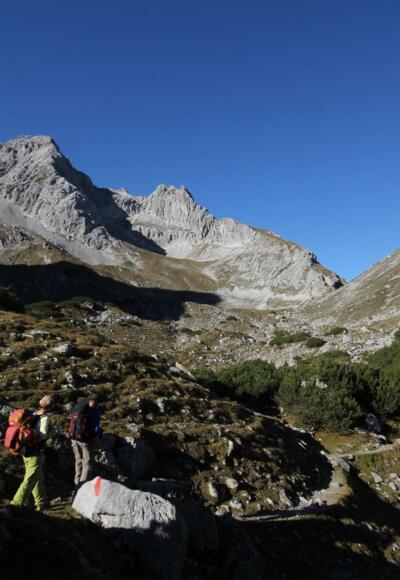 Blick zurück zur Biberwierer Scharte