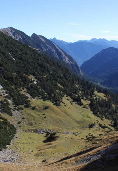 Blick Richtung Otto Mayr Hütte und Reintal