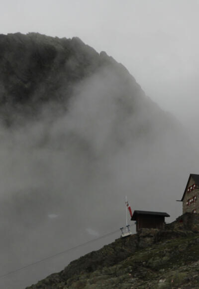 Die letzten Meter zur Erlanger Hütte