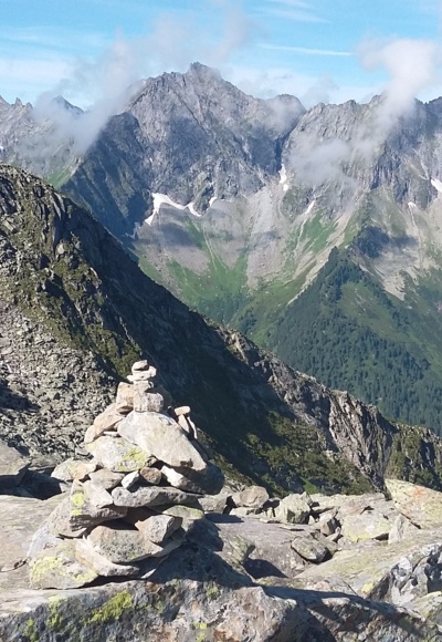 Im Popbergkar. Blick auf den Zillertaler Hauptkamm.