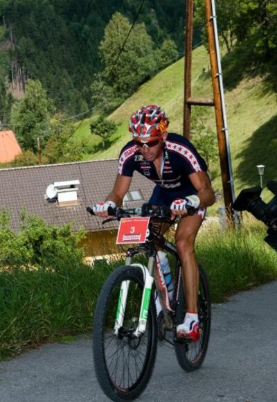 Mountainbiker im Stubaital