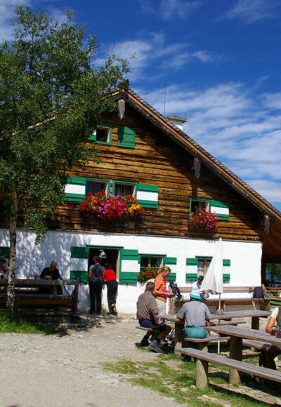 Ankunft auf der Mitterfeldalm