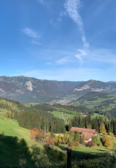 Hechenblaiken, Blick Richtung Inntal mit Rofan