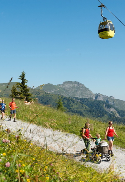 Wandern am Kinderwagenweg