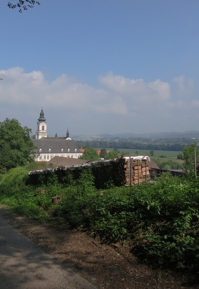 Blick auf Stift Wilhering