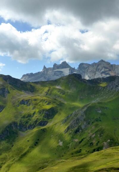 Geißspitze mit den Drei Türmen im Hintergrund