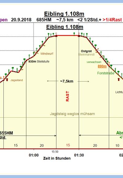 Zeit-Wege-Diagramm im Detail