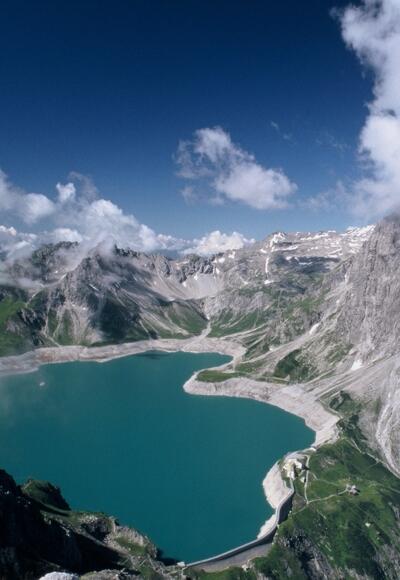 Lünersee von oben