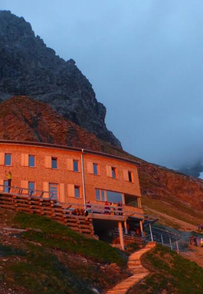 Abendstimmung am Waltenberger-Haus