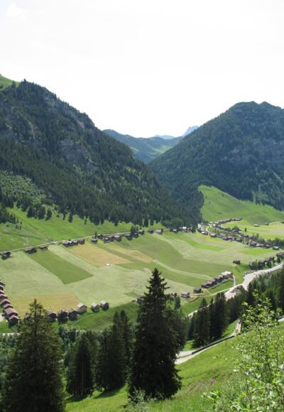 Großsteg mit der charakteristischen Ringbebauung