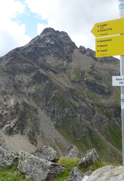 Am Kl. Zunig, der Gr. Zunig im Hintergrund
