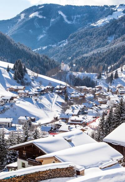 Aussicht Dorf Dienten