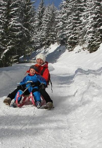 Rodeln auf der Hochalm