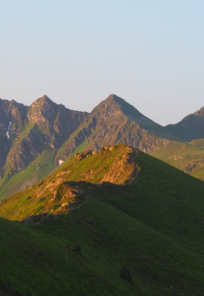 Panorama Sonnenaufgang Sagtaler Spitzen