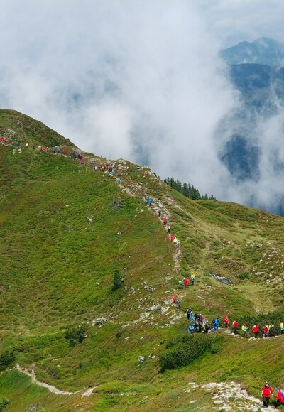 Anstieg zum Breitegg Spitz