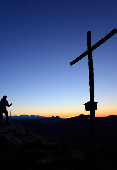 Sonnenuntergang am Saukarkopf