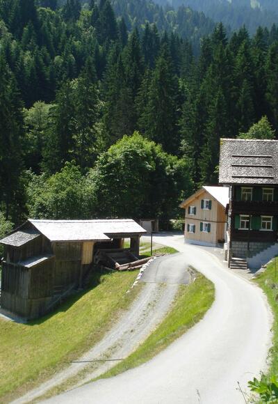 Gafazutweg bei &quot;Mülli-Ferdi&quot; in Latschau