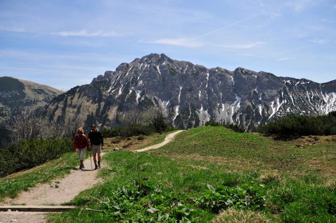 Weg von der Strindenalm zum Neunerköpfle
