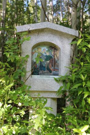2. Station vom Rosenkranzweg von Puch nach St. Jakob am Thurn