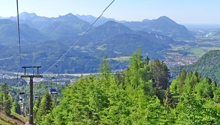 Kaiserlift_Bergfahrt_Blick ins Inntal_Kufstein_Kiefersfelden