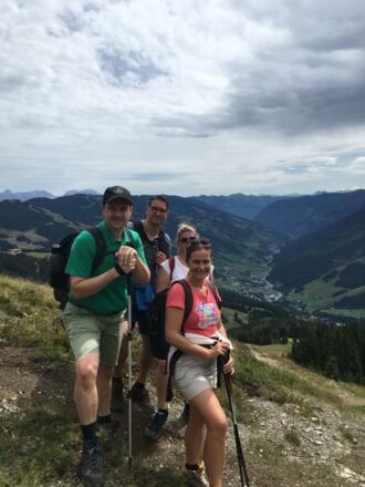 Blick nach Saalbach