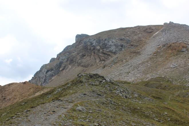 der letzte Anstieg zum Gipfel