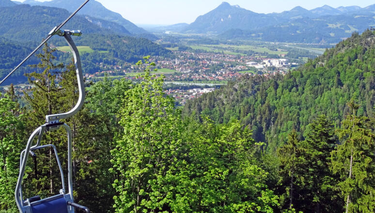 Kaiserlift_Talfahrt_Blick nach Kiefersfelden